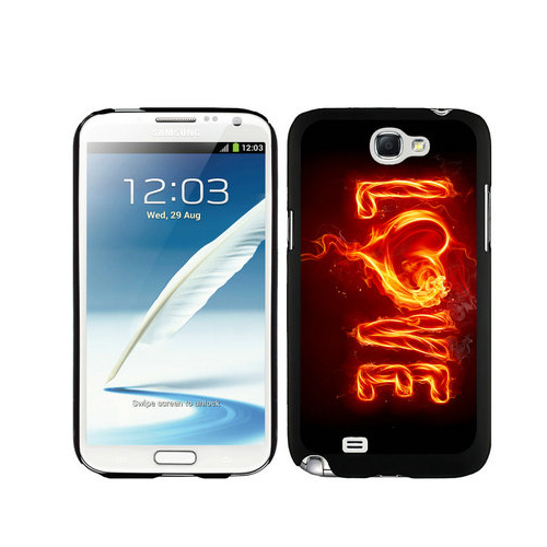 Valentine Fire Love Samsung Galaxy Note 2 Cases DTJ
